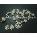 gold plated indian fashion jewelry set